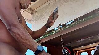 watch my hubby cuckolded as bbc studs creampie my fat pussy on boat!