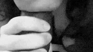 damn this latina goes sloppy on huge bbc dildo deepthroat suck fest 💦🍆🔥