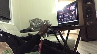 muslim bbw smoker kneels for deepthroat cock worship