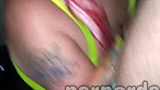 bbw sluts celebrate birthday with outdoor bukkake blowbang