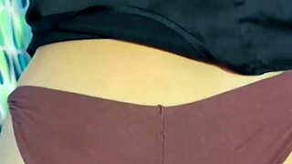 Curvy chubby wife in fishnets skirt gets ass fucked while husband vacations