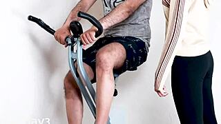 indian desi lady gets fucked hard by stranger in gym during intense workout!