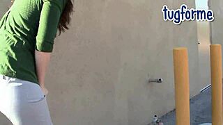 katie morgan soaks tight jeans in omorashi thrill