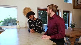 Taboo family thanks-giving turns wild as chloe kream squirts from aderes quin and steve rickz double stuffing her