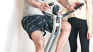 indian desi lady gets fucked hard by stranger in gym during intense workout!