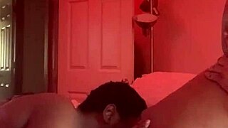 yo my bbc bf is straight devouring this fat wet ebony pussy at the holiday party 😍👅💦