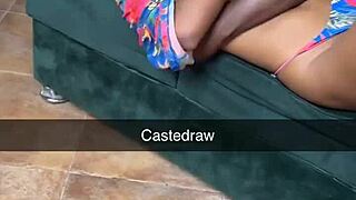 Spooning Beauty Sucks Her Own Huge Natural Tits While Getting Fucked