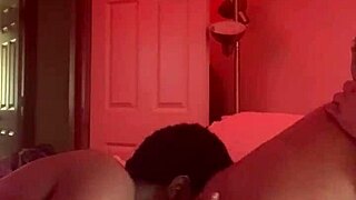 yo my bbc bf is straight devouring this fat wet ebony pussy at the holiday party 😍👅💦