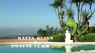 Ebony Stud's Monster Cock Stretches Kayla Quinn's Phat White Ass