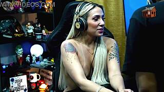 Ruan Gets Bruna Lambertini Naked on Lap for Dirty Talk Casting Kiss in Sheer Red