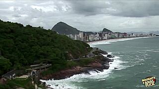 hey lazy hotel girl's masturbation turns into wild gangbang dp anal 😈 roommates join the fun