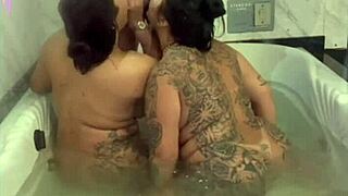 Young brazilian wife gapes ass on monster cock while cuckold husband watches anal pounding