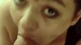 she gags deep on my cock spitting sloppy like real pornstar slut