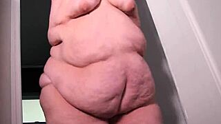 ssbbw ivy davenport's massive belly jiggles wildly during intense fetish play