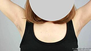 japanese armpit fetish close-up worship