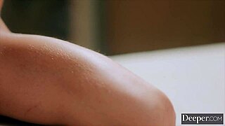 blindfolded emma rosie cuffed tight takes deep anal pounding from behind