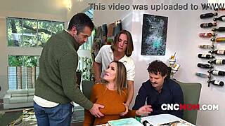 Freeuse Family Shares Milf Pussies in Wild Wanksgiving Group Fuck Fest