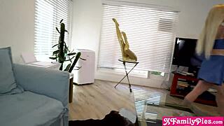 my lesbian teen stepsis lily larimar and her gf morgan rain both shared my huge cock in a wild threesome