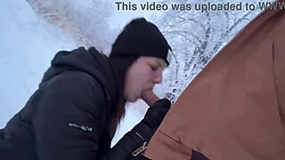 hey mommy, wanna get that dick hard outside before we get caught in the snow?🤤❄️