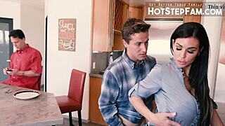 yo check stepson railing stepmommy melissa lynn right in the kitchen