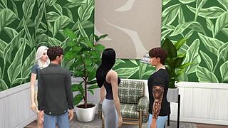 Intense Amateur Group Sex Explodes on Floor and Chair in Homemade Orgy
