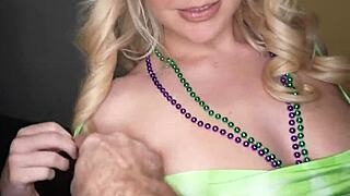 my hot blonde wife rides huge black cock in front of cuck hubby on st patty's day 🍀😈🔥