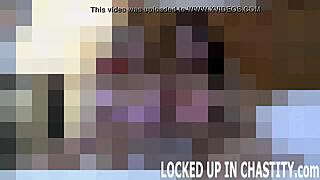 i feel your cock throbbing we gotta lock it tight in this tiny femdom cage now