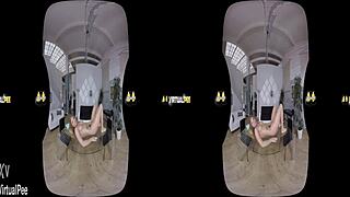 Ready to dive into Chrissy Fox's virtual reality piss adventure?