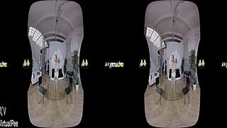 Ready to dive into Chrissy Fox's virtual reality piss adventure?