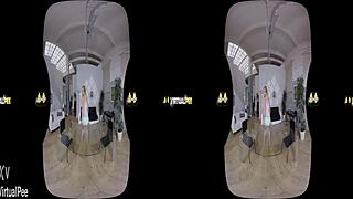 Ready to dive into Chrissy Fox's virtual reality piss adventure?