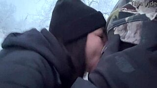 hey mommy, wanna get that dick hard outside before we get caught in the snow?🤤❄️