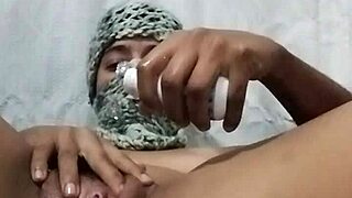 Latina's big ass stretches wide during solo masturbation tease?