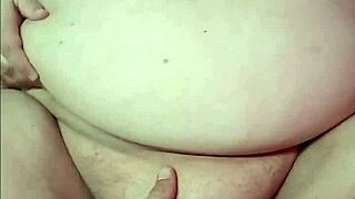 Jhonny bravo bends chubby bbw step mommy over and fucks fat pussy with pink vibrator before jizz