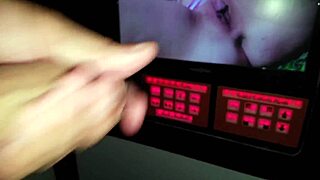 cute girlfriend nervous at gloryhole takes stranger creampie fill