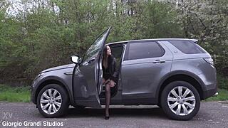 broken car? nuria millan takes 5on1 gangbang atm dap rough gapes