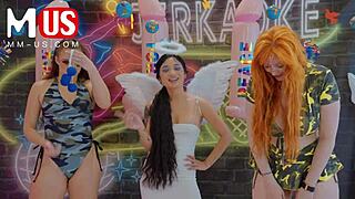 lauren phillips and gia derza eat pussy and fuck hard 😈🔥