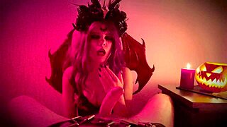 What if your Halloween lingerie demon girl gets bent over for rough doggystyle cum on ass?