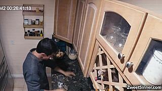 Hot Milf Ella Nova Spreads Pussy Drilled by Neighbor Nathan Bronson