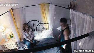 Hot Milf Ella Nova Spreads Pussy Drilled by Neighbor Nathan Bronson