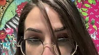 what if this tattooed brunette's dildo play hides deeper cravings