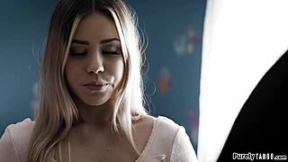 so this latina babysitter starts with a deepthroat blowjob then her old boss dominates and fucks her hard