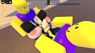 emma star, how'd you handle three guys gangbanging your big ass on roblox street?!