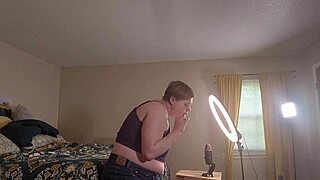 Clara Crisp milf bbw gets ready backstage for giantess fetish filming bts with hairy armpits