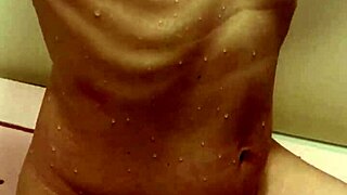 Married 38-Year-Old Japanese Bride's Beautiful Nipples Drip in Bathroom