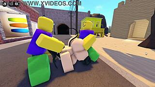 emma star, how'd you handle three guys gangbanging your big ass on roblox street?!