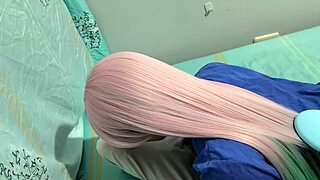 Stepdaughter virgin cosplay nurse flaunts perfect pussy and ass for hardcore sex
