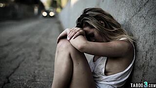 Who bathes a homeless teen babe just to fuck her petite body doggystyle?!