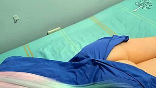 Stepdaughter virgin cosplay nurse flaunts perfect pussy and ass for hardcore sex