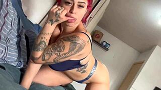 Hot Brazilian Redhead Surrenders to Wild Hardcore Submissive Sex