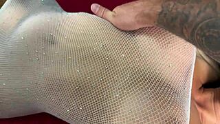 dom sub duo double penetrates bound brunette with rough cocks